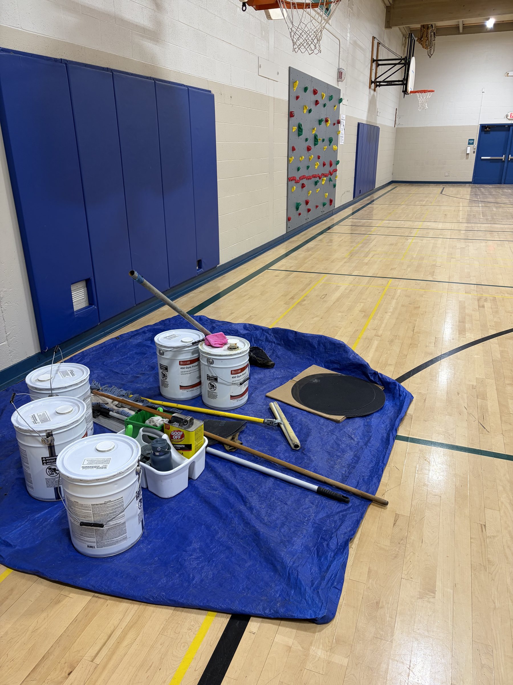 Gym Floor Prep